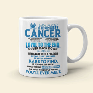 The Strongest Cancer Definition Personalized Zodiac Astrology Mug Gift For Her - Coffee Mug - GoDuckee