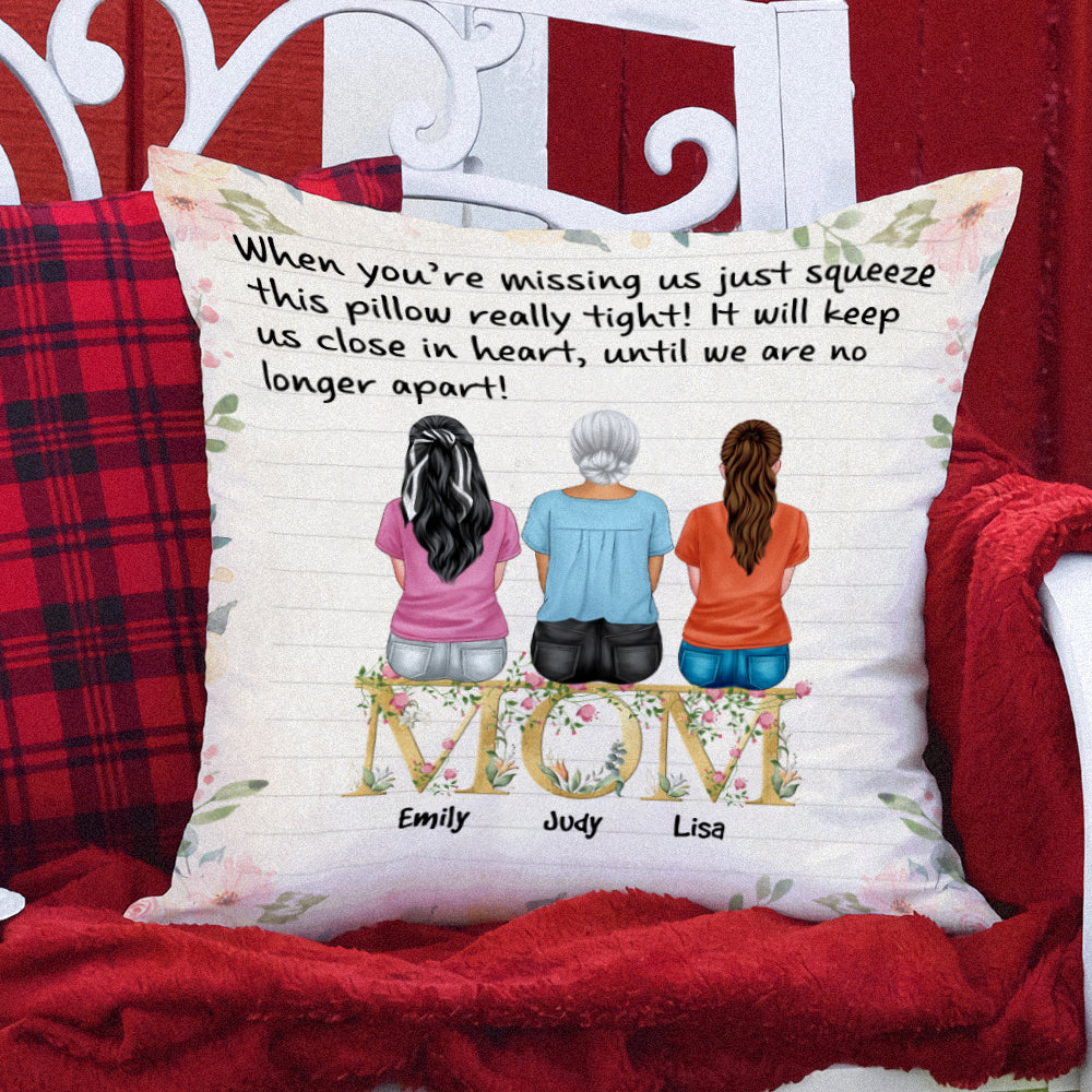 Customized Hug This Pillow for Grandson: A Cozy Reminder of Love - Famvibe