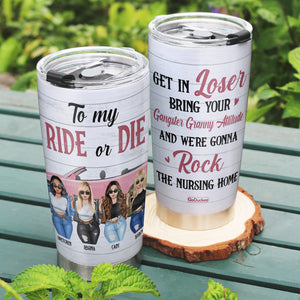 To My Ride Or Die Personalized Tumbler Cup, Gift For Besties - Tumbler Cup - GoDuckee