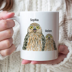 We're so alike, Personalized Coffee Mug, Sitting With Mom Coffee Mug, Mother's Day, Birthday Gift For Mom - Coffee Mug - GoDuckee