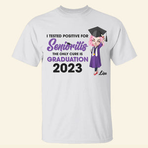 Custom 2023 Personalized Graduation Shirt - I Tested Positive For Seniorities - Shirts - GoDuckee