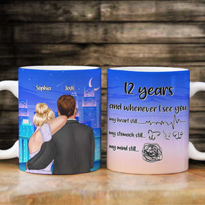 Whenever I See You, Personalized Couple White Mug, Couple Gift - Coffee Mug - GoDuckee