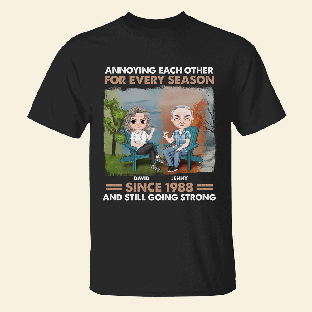 Annoying Each Other For Every Season - Personalized Couple Shirt - Gift For Couple - Shirts - GoDuckee
