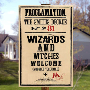 Proclamation The Smiths Decree - Personalized Metal Sign - Metal Wall Art - GoDuckee