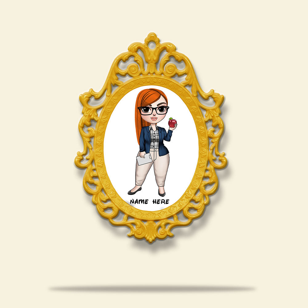 Mirror Mirror On The Wall - Personalized Teacher Christmas Ornament - Funny Gift For Teacher - Ornament - GoDuckee