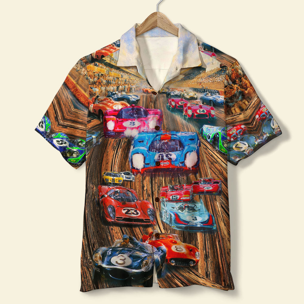 Car Racing Leading The Race - Hawaiian Shirt, Aloha Shirt - Hawaiian Shirts - GoDuckee