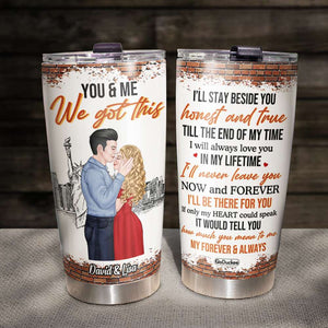 I Would Tell You How Much You Mean To Me, Personalized Couple Tumbler - Tumbler Cup - GoDuckee