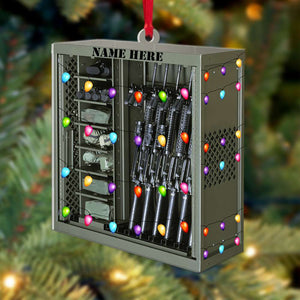 Military Weapon Rack Collection Custom Shape Ornament, Personalized, Gifts For Soldiers, Veterans - Ornament - GoDuckee