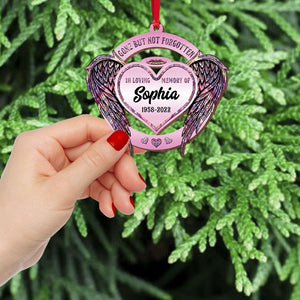 Gone But Not Forgotten Personalized Memorial Wood Ornament - Ornament - GoDuckee