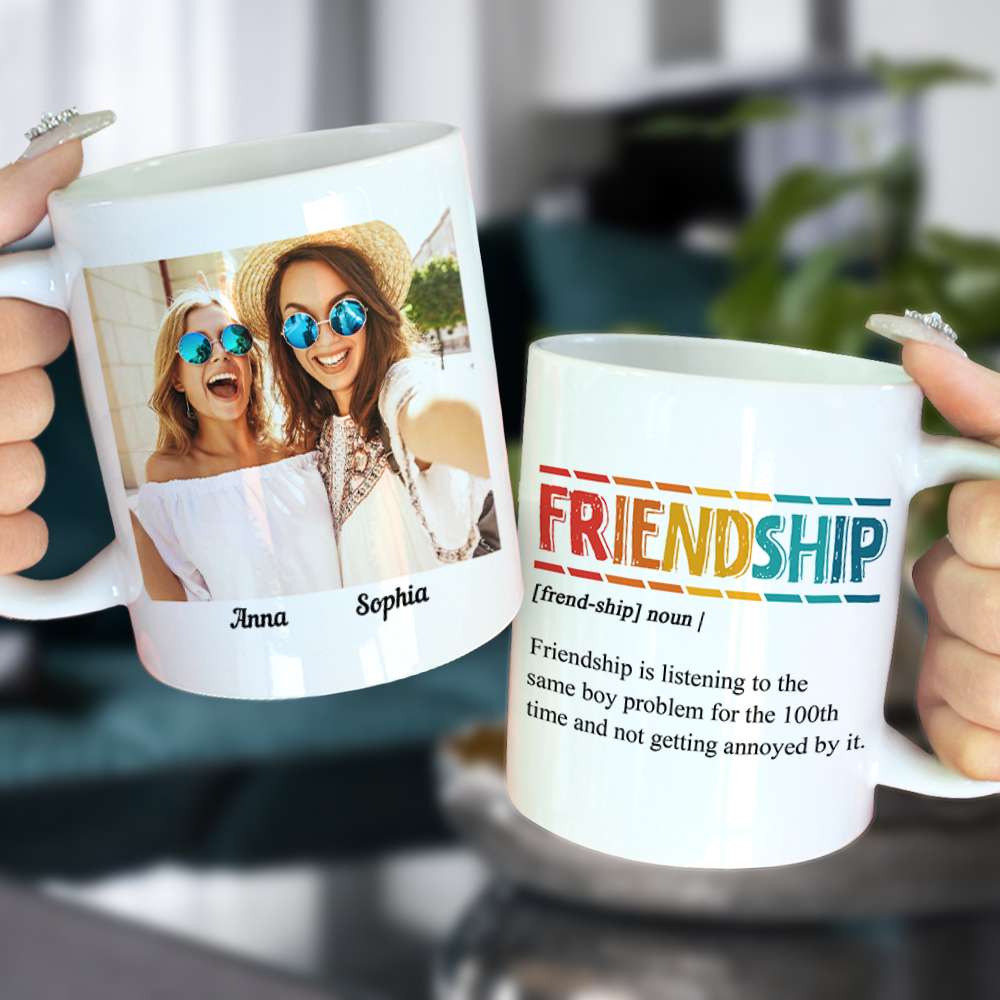 Friendship Is Listening To Be Same Boy Problem Personalized Mug, Gift For Friends - Coffee Mug - GoDuckee