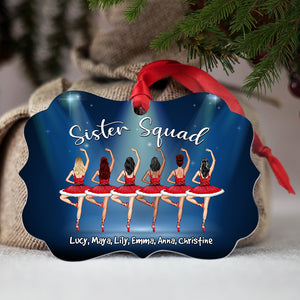Ballet Friends Sister Squad - Personalized Ornament - Ornament - GoDuckee
