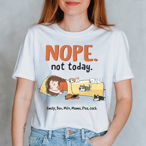 Dog Nope Not Today - Personalized Shirts - Shirts - GoDuckee