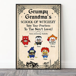 Personalized Grumpy Grandma Canvas Print, Take Your Practices to The Next Level, Little Kid Monsters - Poster & Canvas - GoDuckee