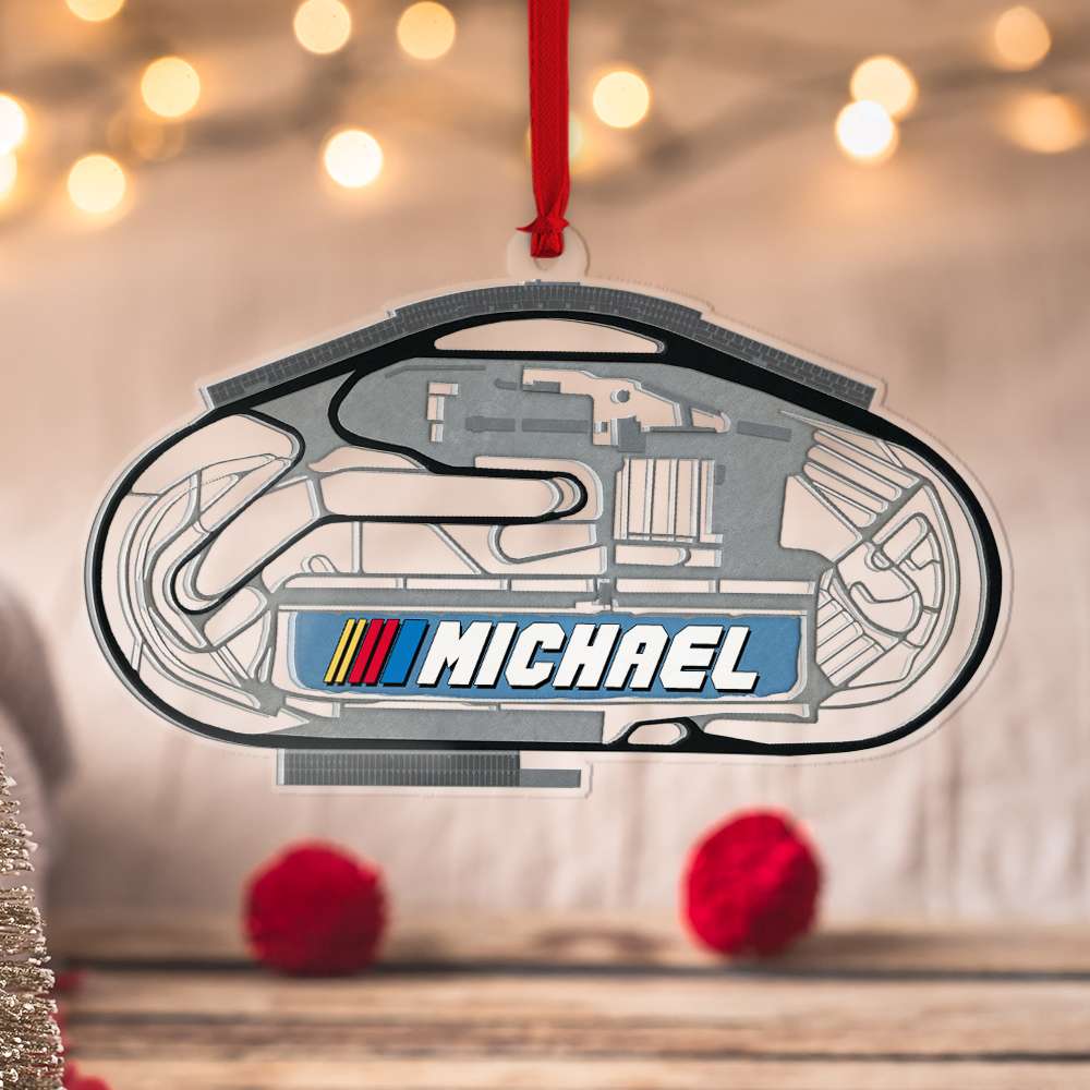 Racing Famous Tracks Personalized Acrylic Ornament - Ornament - GoDuckee