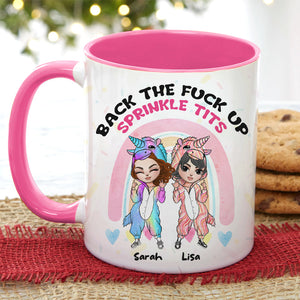 We Are Beauty We Are Grace We Will Stab You In The Face, Personalized Besties Funny Accent Mug, Gift For Besties - Coffee Mug - GoDuckee