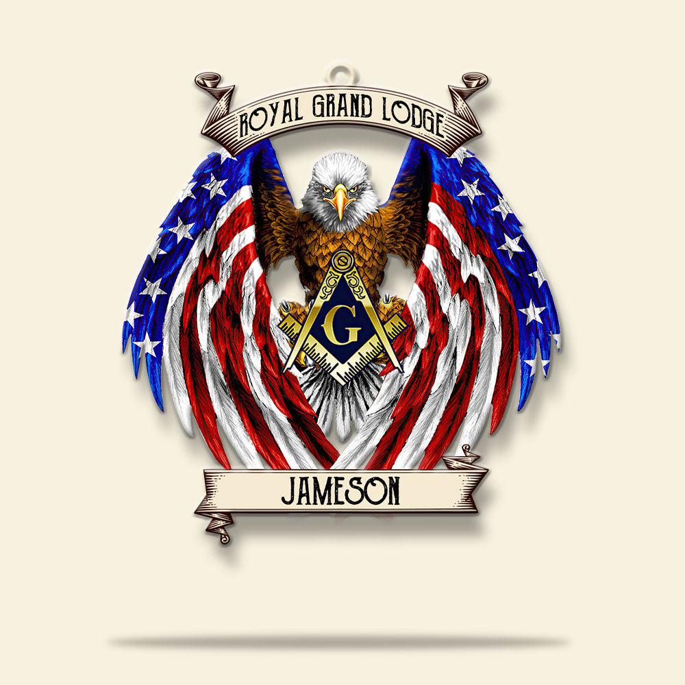 Freemasonry Royal Grand Lodge Personalized Christmas Ornament - Ornament - GoDuckee