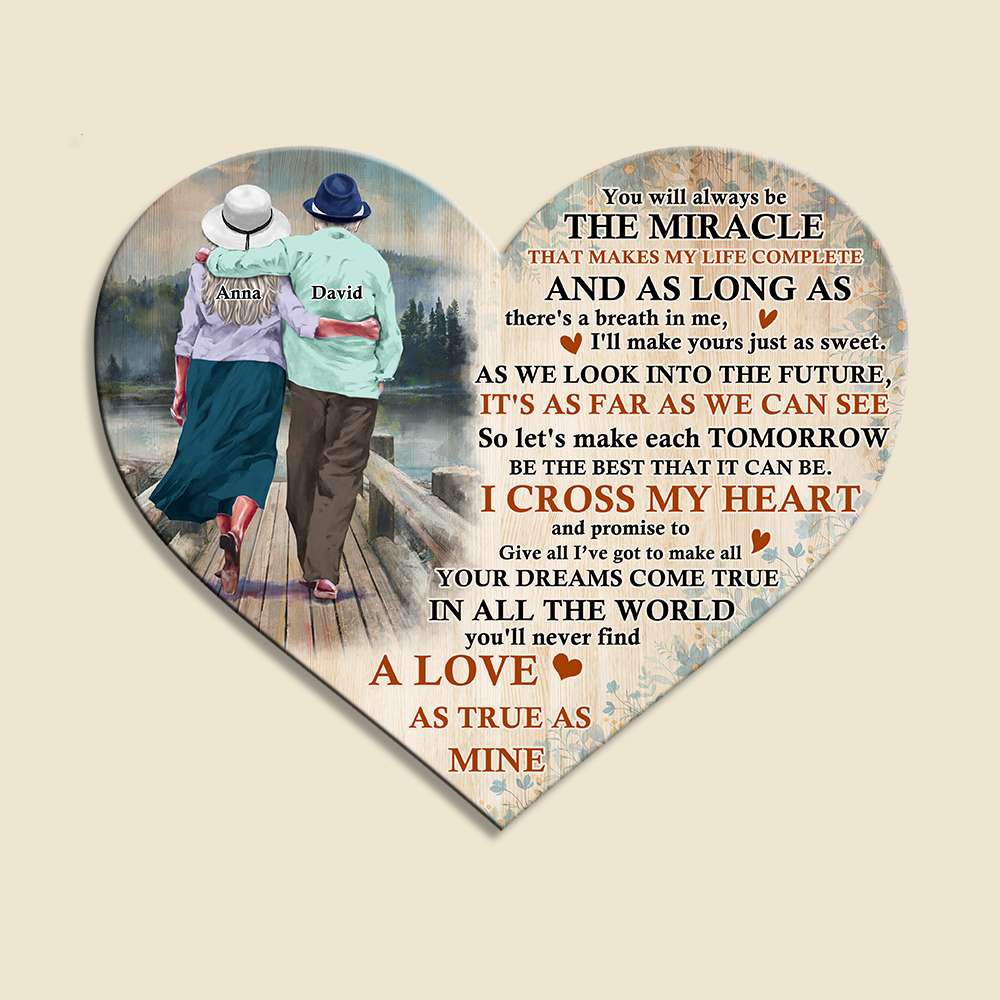 You Will Always Be The Miracle Personalized Couple Layer Wood Sign - Wood Sign - GoDuckee