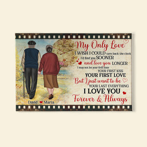 Couple My Only Love I Love You Personalized Canvas Print - Poster & Canvas - GoDuckee