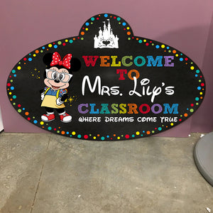 Classroom Where Dreams Come True, Personalized Wood Sign, Back To School - Wood Sign - GoDuckee