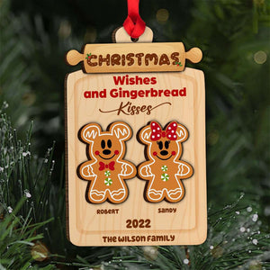 Wishes And Gingerbread Personalized Ornament, Gift For Couple - Ornament - GoDuckee