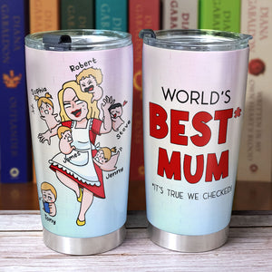 World Best Mom Personalized Tumbler Cup, Gift For Mother's Day - Tumbler Cup - GoDuckee