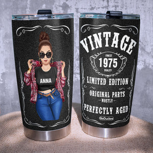 Personalized Jeans Girl Tumbler - Mostly Original Parts - J.Daniels - Tumbler Cup - GoDuckee