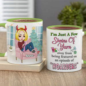 I'm Just A Few Skeins Of Yarn Personalized Knitting Crochet Mug, Christmas Tree Decor - Coffee Mug - GoDuckee