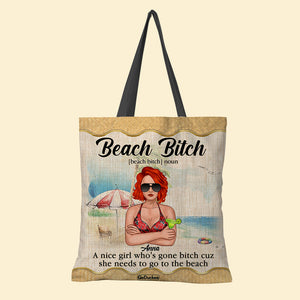 Beach Girl Is A Nice Girl Who Needs To Go To The Beach Personalized Tote Bag - Tote Bag - GoDuckee