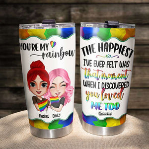 You're My Rainbow - Personalized Tumbler Cup - Tumbler Cup - GoDuckee