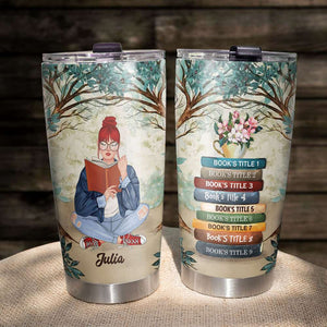 Book Title - Personalized Tumbler Cup - Gift For Book Lover - Tumbler Cup - GoDuckee