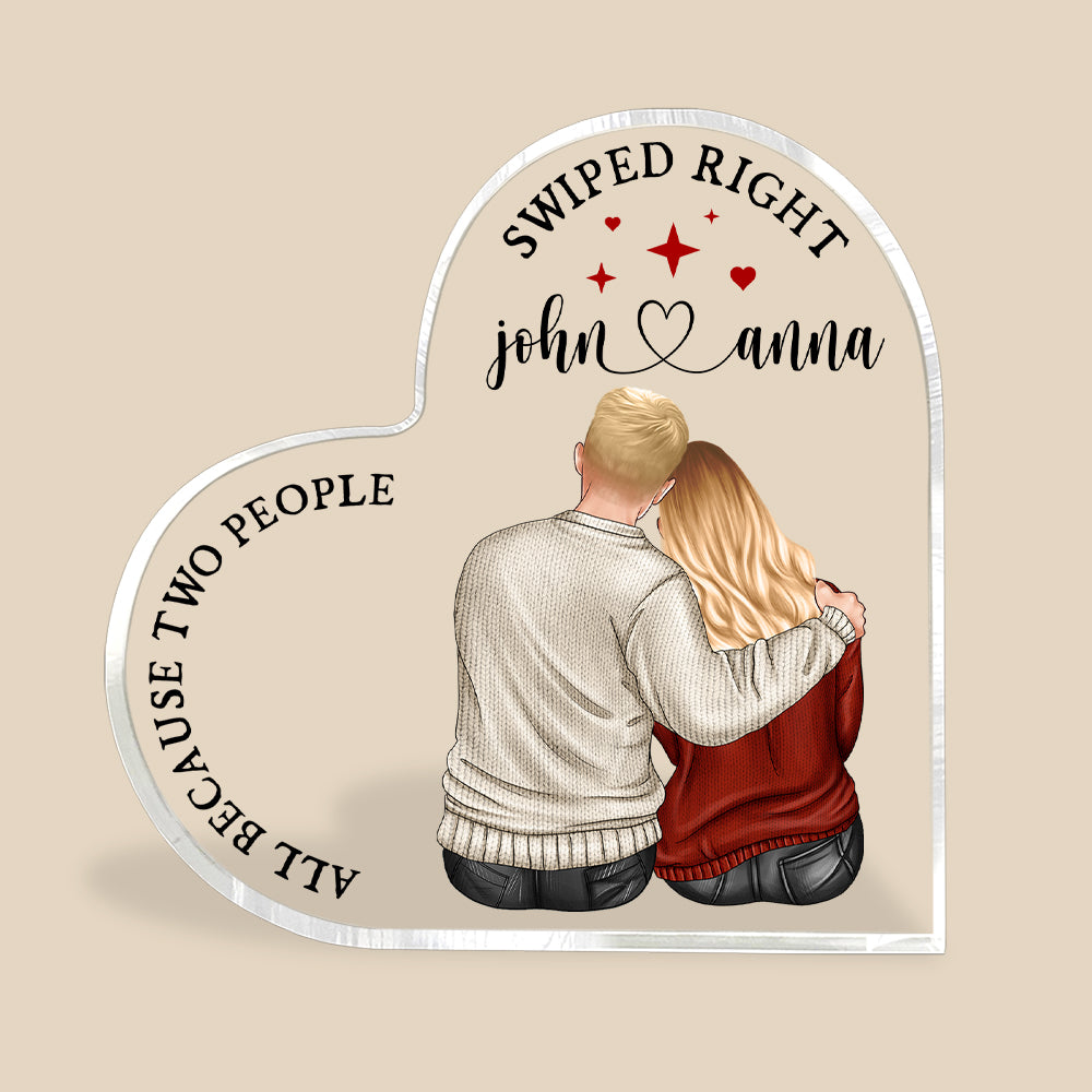 Transparent Plaque - Couple - My favorite place is inside your hug (Custom  Puzzle-Shaped Acrylic Plaque)