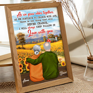 Keep Falling In Love With You, Personalized Old Couple Poster & Canvas - Poster & Canvas - GoDuckee
