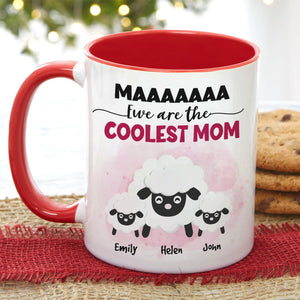 Ewe Are The Coolest Mom, Gift For Mom, Personalized Mug, Sheep Mug, Mother's Day Gift - Coffee Mug - GoDuckee