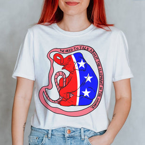 Feminist We Need To Talk About The Elephant In The Womb - Shirts - Shirts - GoDuckee