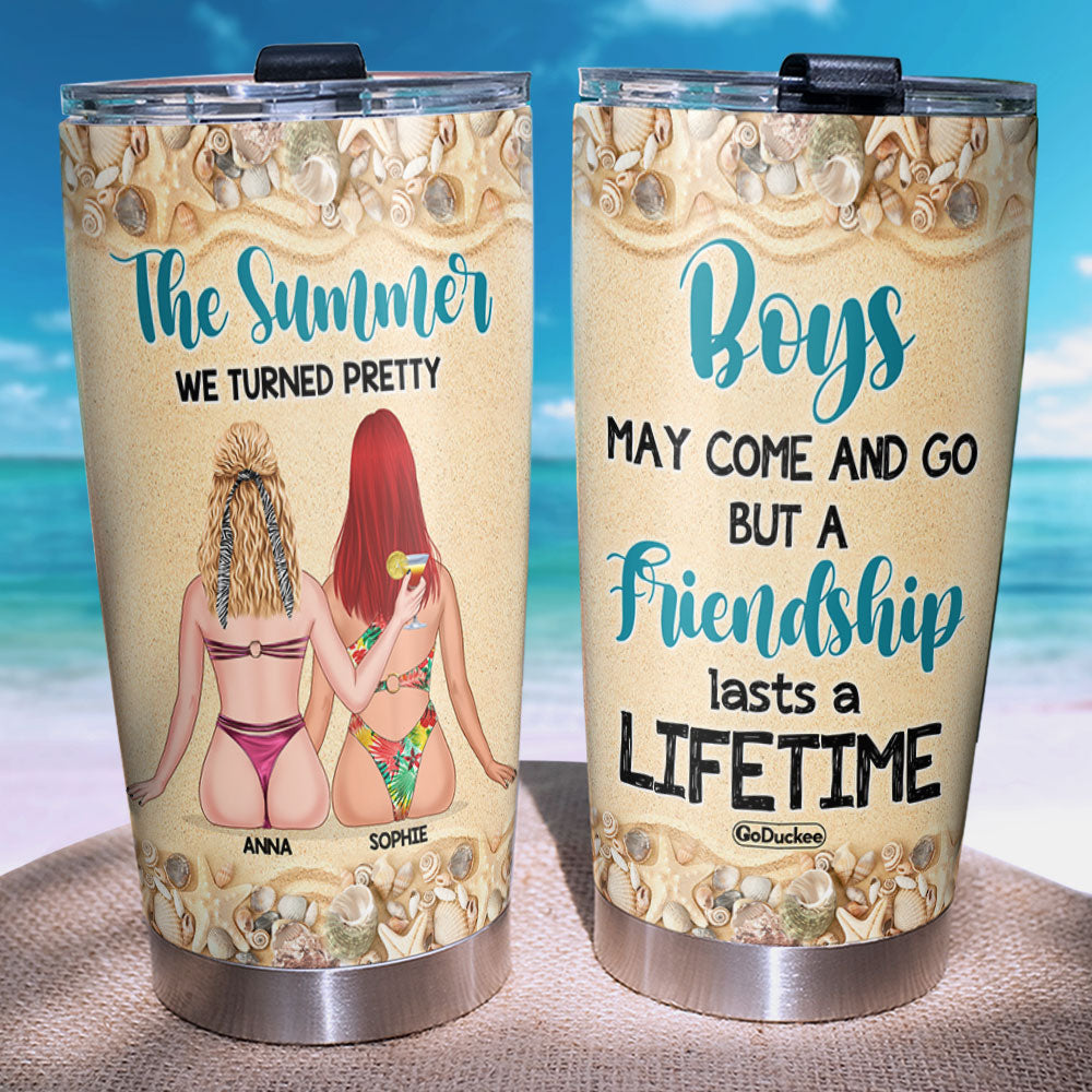 Besties Are Like Four-Leaf Clovers, Personalized Tumbler, Gifts For Be -  GoDuckee