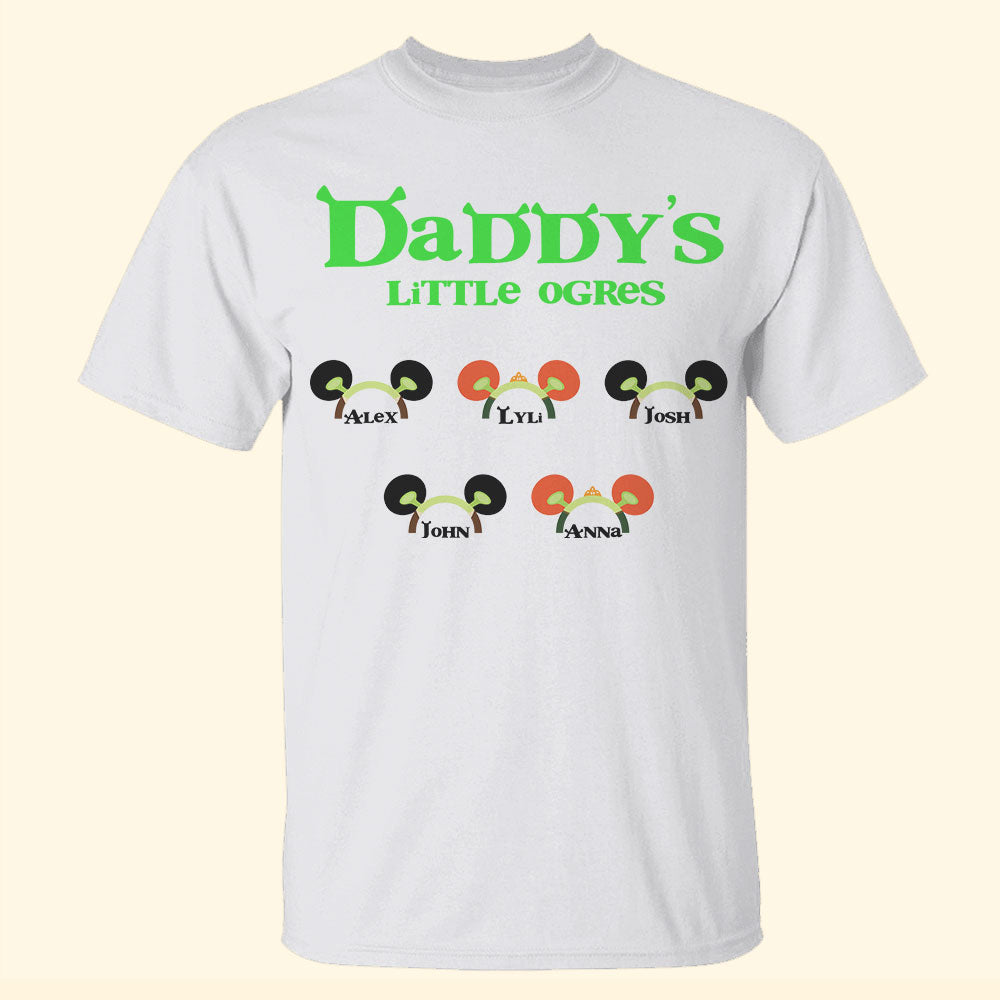 Father's Day Shrek Daddy's Little Ogres Personalized Shirts - Shirts - GoDuckee