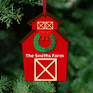 Personalized Farm Ornament, Christmas Tree Decor - Ornament - GoDuckee