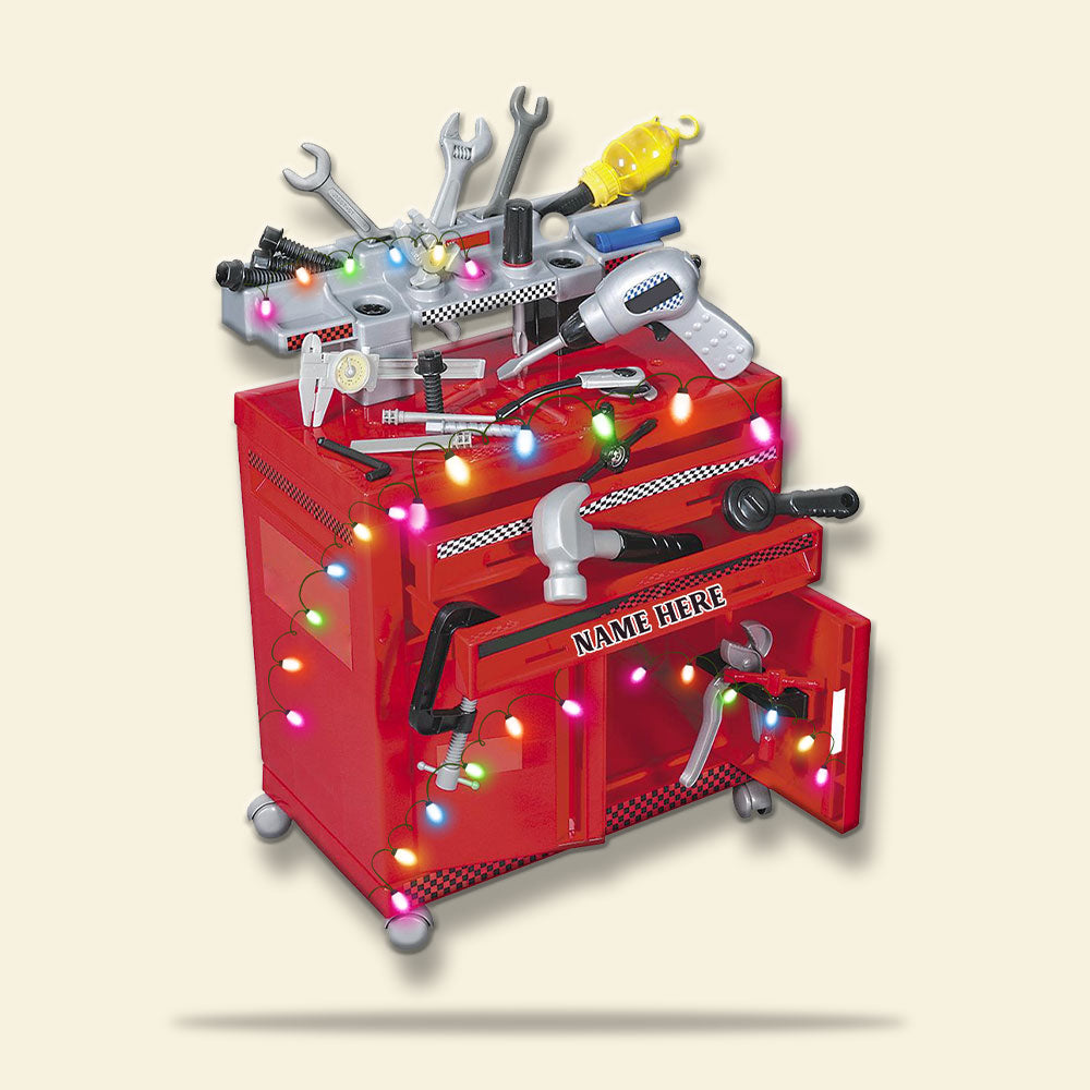 Racing Repair Tools Personalized Christmas Flat Ornament - Gift For Car Racers - Ornament - GoDuckee
