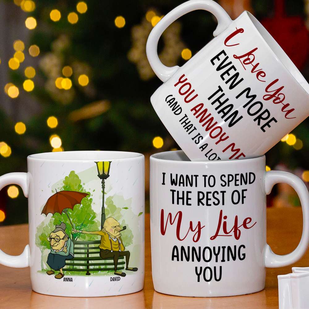 I Adore You, Couple Gift, Personalized Mug, Christmas Funny Couple Mug -  GoDuckee