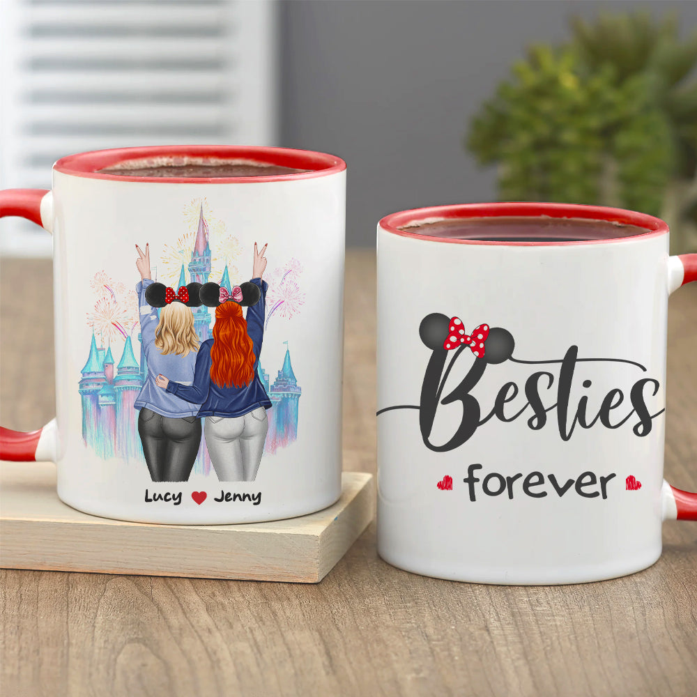 Besties Forever 01HUHN251022TM Accent Mug - Coffee Mug - GoDuckee