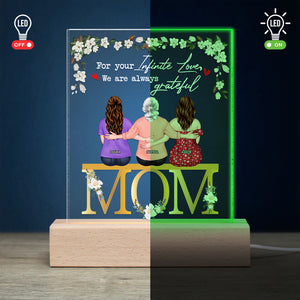 For Your Infinite Love, We Are Always Grateful- Gift For Mother- Personalized Led Light- Mother's Day Led Light - Led Night Light - GoDuckee