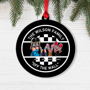 Personalized Shoes Brand Family Custom Shape Ornament, Christmas Gift For Family - Ornament - GoDuckee