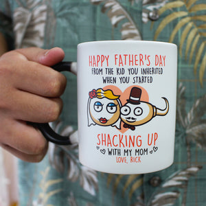 Happy Father's Day From The Kid Personalized Magic Mug, Funny Father's Day Gifts - Magic Mug - GoDuckee