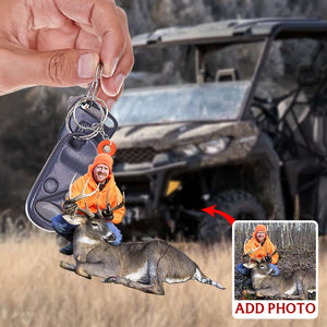 Hunting Trip, Personalized Keychain - Upload Hunting Image - Keychains - GoDuckee