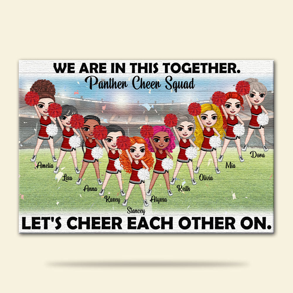 Personalized Cheerleading Team Poster - We Are In This Together Let's Cheer Each Other On - Poster & Canvas - GoDuckee