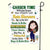 Garden Time Personalized Gardening Girl Flag Gift For Her - Flag - GoDuckee