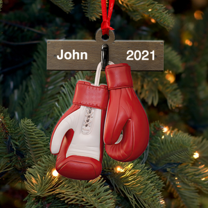 Boxing Gloves - Personalized Christmas Ornament - Gift For Boxing Lovers - Ornament - GoDuckee