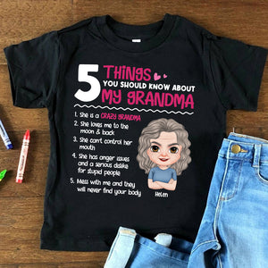 5 Things You Should Know, Personalized Shirt, Gift For Grandkids - Shirts - GoDuckee
