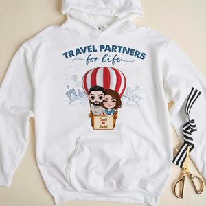 Travel Partners For Life, Personalized Shirt, Gift For Couple - Shirts - GoDuckee