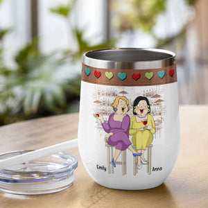 If You Ever Feel Bad Call Me I Promise To Sing For You, Best Girl Drinking Bar Wine Tumbler - Wine Tumbler - GoDuckee